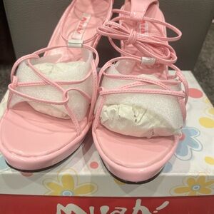 Muah- Pink Strappy Sandals